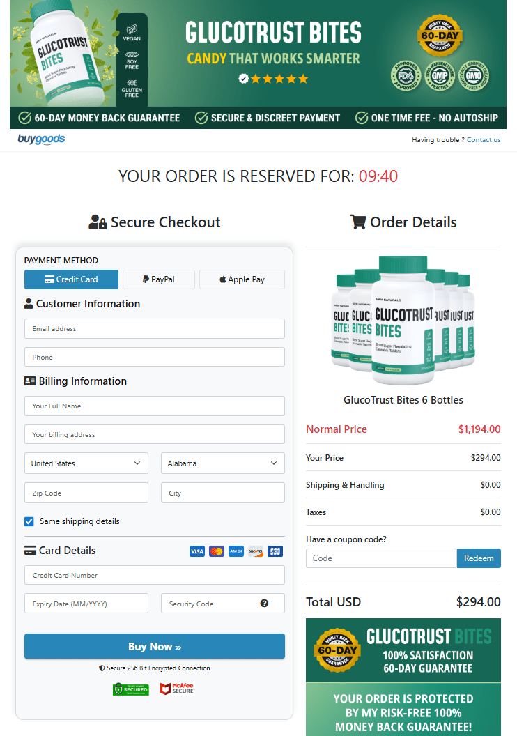 GlucoTrust Bites official website